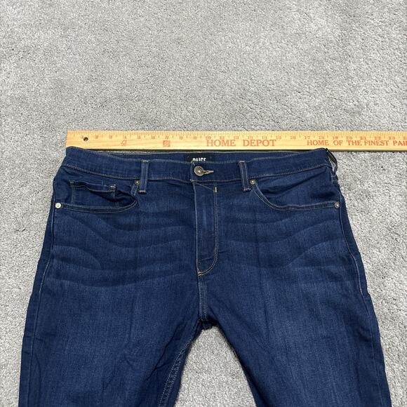 Paige Jeans Mens Size 36 Blue Federal Dark Wash Slim Straight Premium Denim - Picture 5 of 6